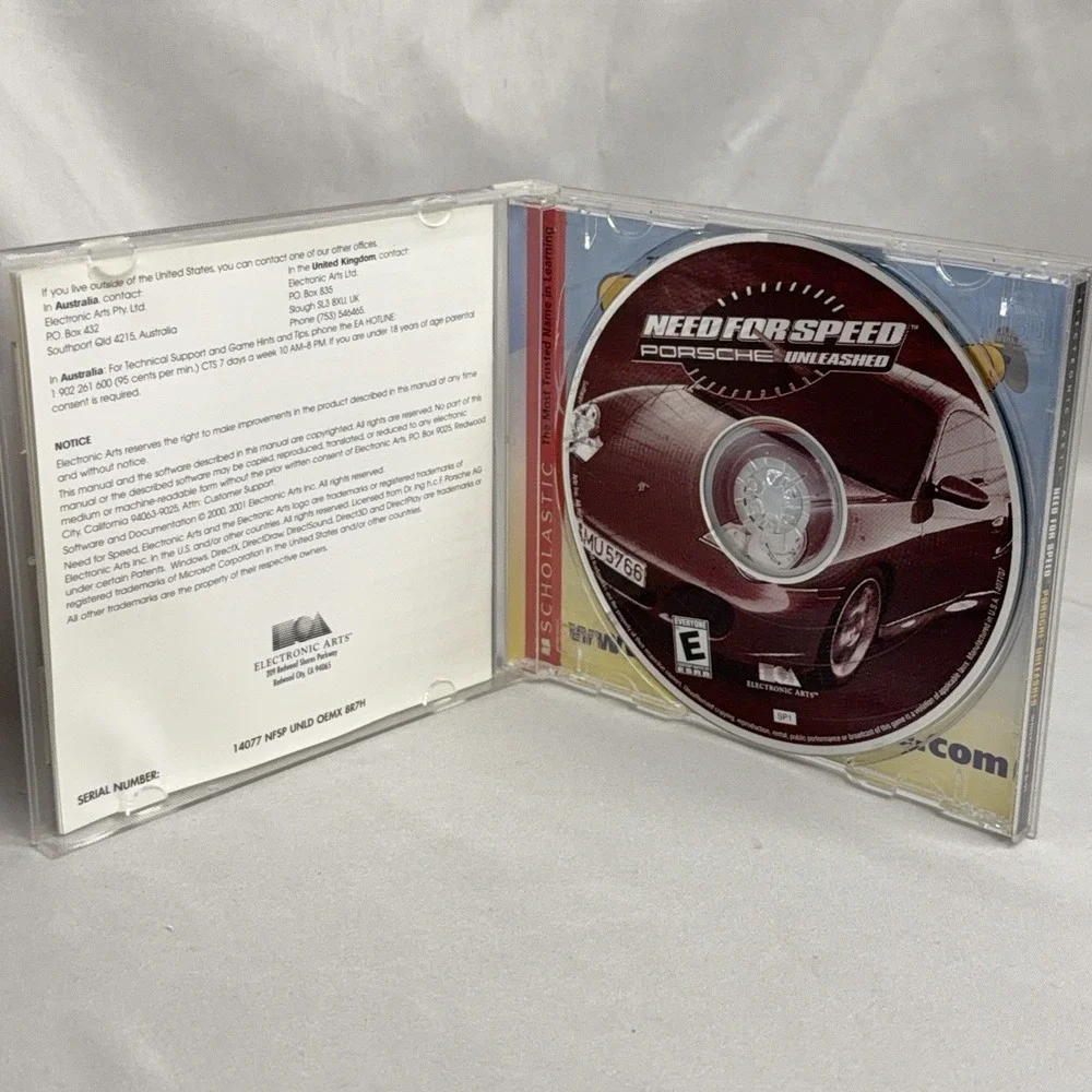 Need for Speed: Porsche Unleashed (PC, 2000) Racing Computer NFS Game